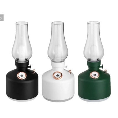 Mini umidificator VERDE cu lampa fara capac si schimbare de culoare