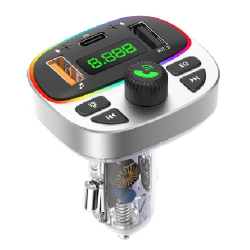 Modulator auto cu LED RGB BT FM Handsfree USB Andowl Q C668