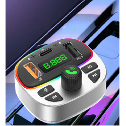 Modulator auto cu LED RGB BT FM Handsfree USB Andowl Q C668