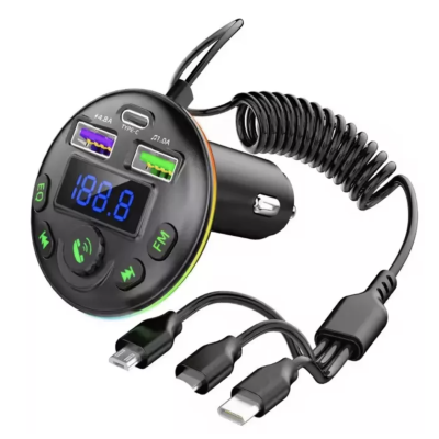 Modulator auto cu LED RGB BT FM Handsfree USB Q  C81