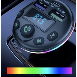 Modulator auto cu LED RGB BT FM Handsfree USB Q  C81