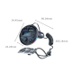 Modulator auto cu LED RGB BT FM Handsfree USB Q  C81