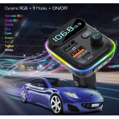 Modulator auto Q C78 Bluetooth 5.0 putere 20W + QC 3.0