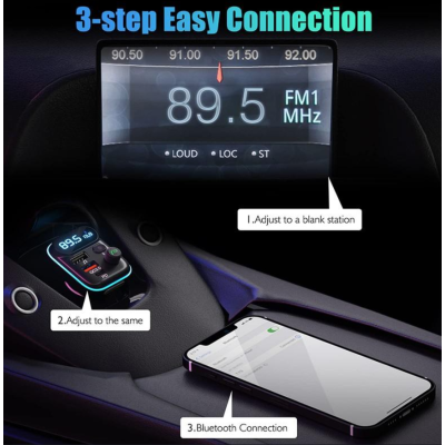 Modulator auto Q C78 Bluetooth 5.0 putere 20W + QC 3.0