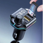 Modulator Fm auto ZTB A10 20W Rgb cu incarcare rapida  Negru