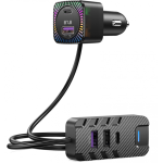 Modulator FM Bluetooth CSII cu 2 x USB C si 3 x USB A