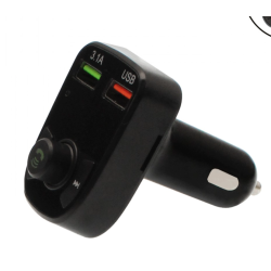 Modulator FM Bluetooth si incarcator auto 12V/24V cu 2 porturi USB Q C67 Andowl