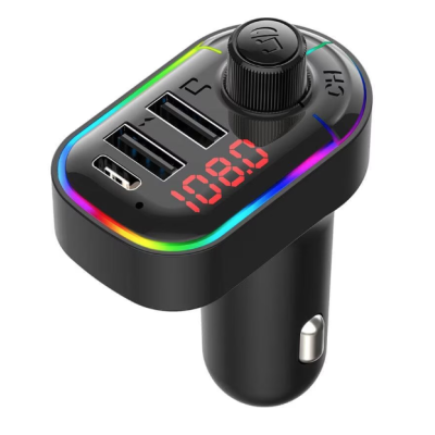 Modulator FM C12 Bluetooth Rgb 3.1A+Type C