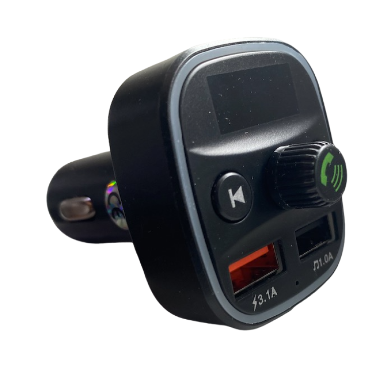 Modulator FM Q1 functie Bluetooth transmitator MP3 handsfree Negru