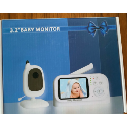 Monitor video pentru bebelusi cu camera si ecran LCD de 3.2 inchi cu camera vedere nocturna
