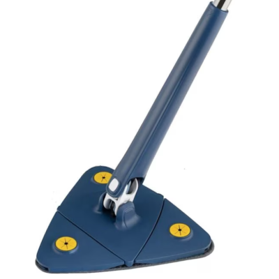 Mop multifunctional pentru suprafete uscate si ude cap triunghiular rotativ