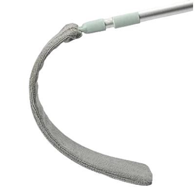 Mop plat retractabil pentru curatarea prafului in spatiile inguste