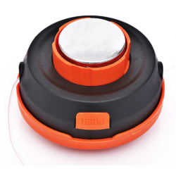 UB Mosor cu fir / tambur motocoasa cu buton din metal NEGRU/PORTOCALIU