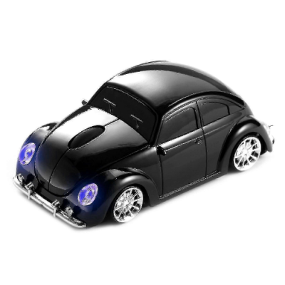 Mouse wireless in forma de masina negru