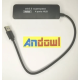 Multi HUB cu 4 USB Andowl Q HU302 negru