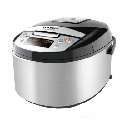 Multicooker Taurus Master Cuisine 860W capacitate 5 l cu 12 programe Timer Ecran LCD Inox