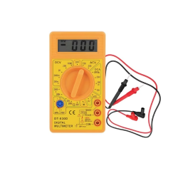 Multimetru digital cu afisaj LCD DT-830D galben