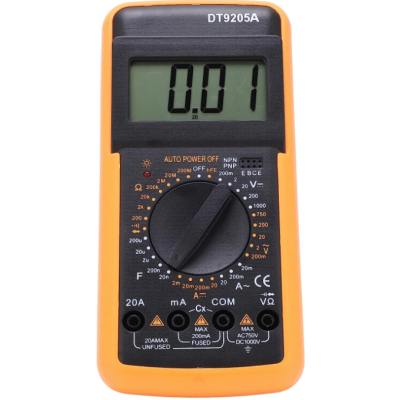 Multimetru DT9205A electric digital multifunctional universal cu test de electricitate durabil de inalta precizie