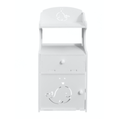 Noptiera cu 3 rafturi 51 x 24 x 17 cm Alb