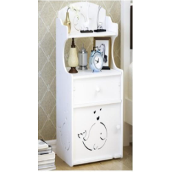 Noptiera cu 3 rafturi 51 x 24 x 17 cm Alb