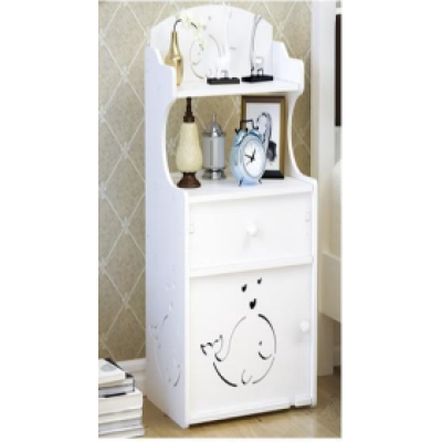 Noptiera cu 3 rafturi 51 x 24 x 17 cm Alb