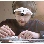 Ochelari cu 5 LUPE 2 LED 9892B2 Incarcare USB 1.5 - 3.5x