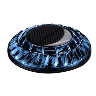 Odorizant auto cu incarcare solara ROTUND rezerve reutilizabile model minimalist