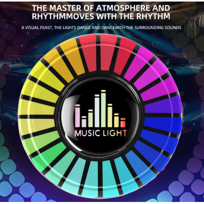 Odorizant auto D2 functie umidificator Led cu ritm muzical RGB Bluetooth