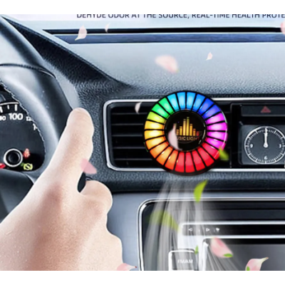 Odorizant auto D2 functie umidificator Led cu ritm muzical RGB Bluetooth