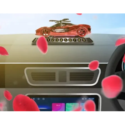 Odorizant Auto model MASINUTA Cu Incarcare Solara si Suport Numar de Telefon