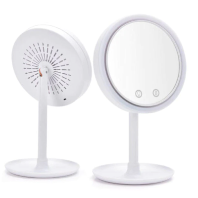 Oglinda Fan Miroir make-up cu LED ventilator si functie touch