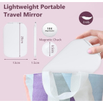 Oglinda LED Portabila pentru Machiaj si Suport Pliabil ALBA