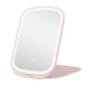Oglinda LED Portabila pentru Machiaj si Suport Pliabil ROZ