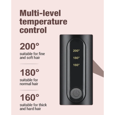 Ondulator de par 7 in 1 cu 2 Trepte temperatura Potrivit pentru parul uscat si ud