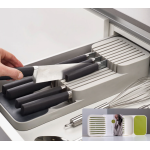 Organizator / suport pentru cutite 2 nivele pentru 18 cutite Alb