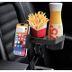 Organizator auto 3 in 1 multifunctional cu suport telefon suport pahar tavita Q CP9 rotire 360 grade
