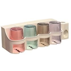 Organizator baie RA-875B cu carlige si dozator pentru pasta de dinti