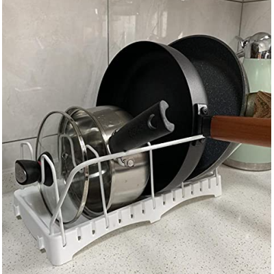 Organizator cu 4 compartimente pentru tigai/capace