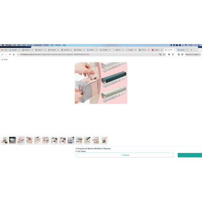 Organizator cu 6 compartimente pentru dulapuri