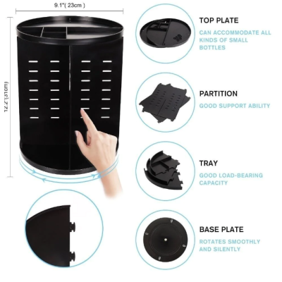 Organizator de produse cosmetice machiaj  rotativ 360 de grade