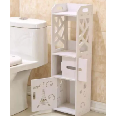 Organizator pentru baie sau camera alb cu 4 compartimente