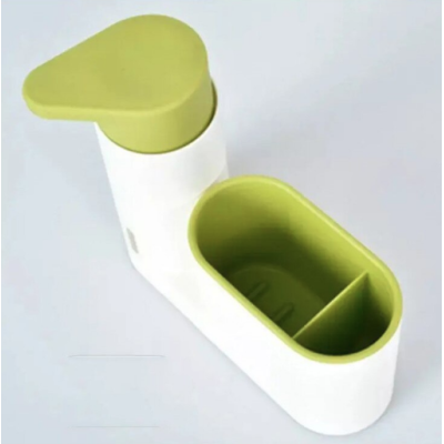 Organizator pentru chiuveta 2in1 plastic, alb/verde