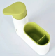 Organizator pentru chiuveta 2in1 plastic, alb/verde