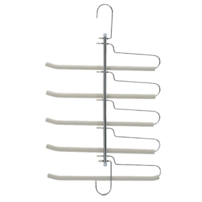 Organizator pentru pantaloni 5 suporturi otel inoxidabil