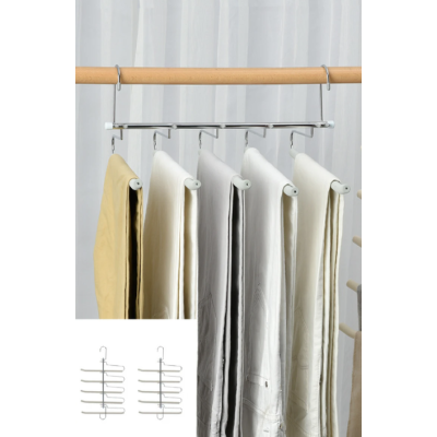 Organizator pentru pantaloni 5 suporturi otel inoxidabil
