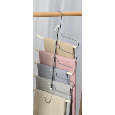 Organizator pentru pantaloni 5 suporturi otel inoxidabil