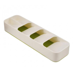 Organizator pentru tacamuri 5 compartimente Alb