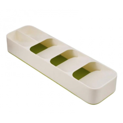 Organizator pentru tacamuri 5 compartimente Alb