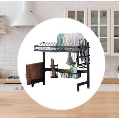Organizator pentru uscat vasele reglabil 85cm
