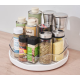 Organizator rotativ 360 grade pentru bucatarie / baie 27 cm alb
